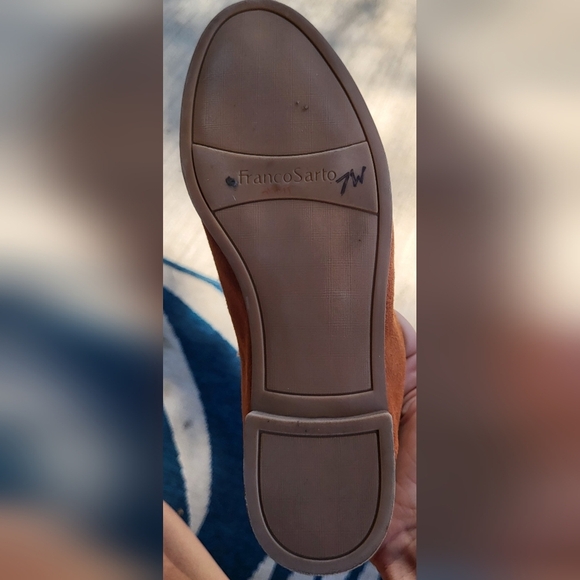 Franco Sarto Hadden Brown Tassel Slip On Suede Loafers Size 7.5 - Picture 7 of 8